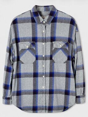 Late 2000' s Women's Mossimo Flannel Long Sleeve Shirt
